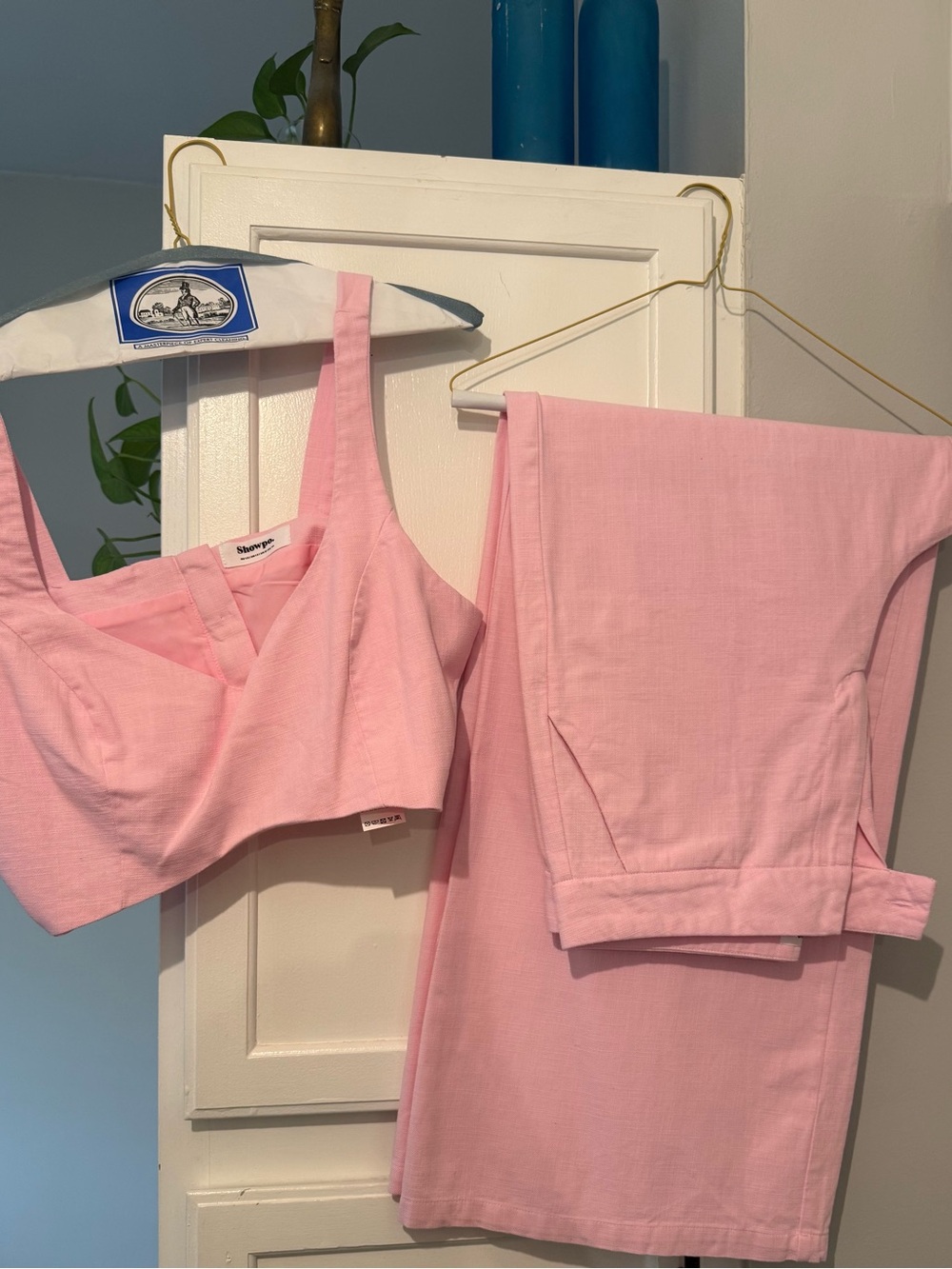 Showpo Pink Wide Leg Matching Set